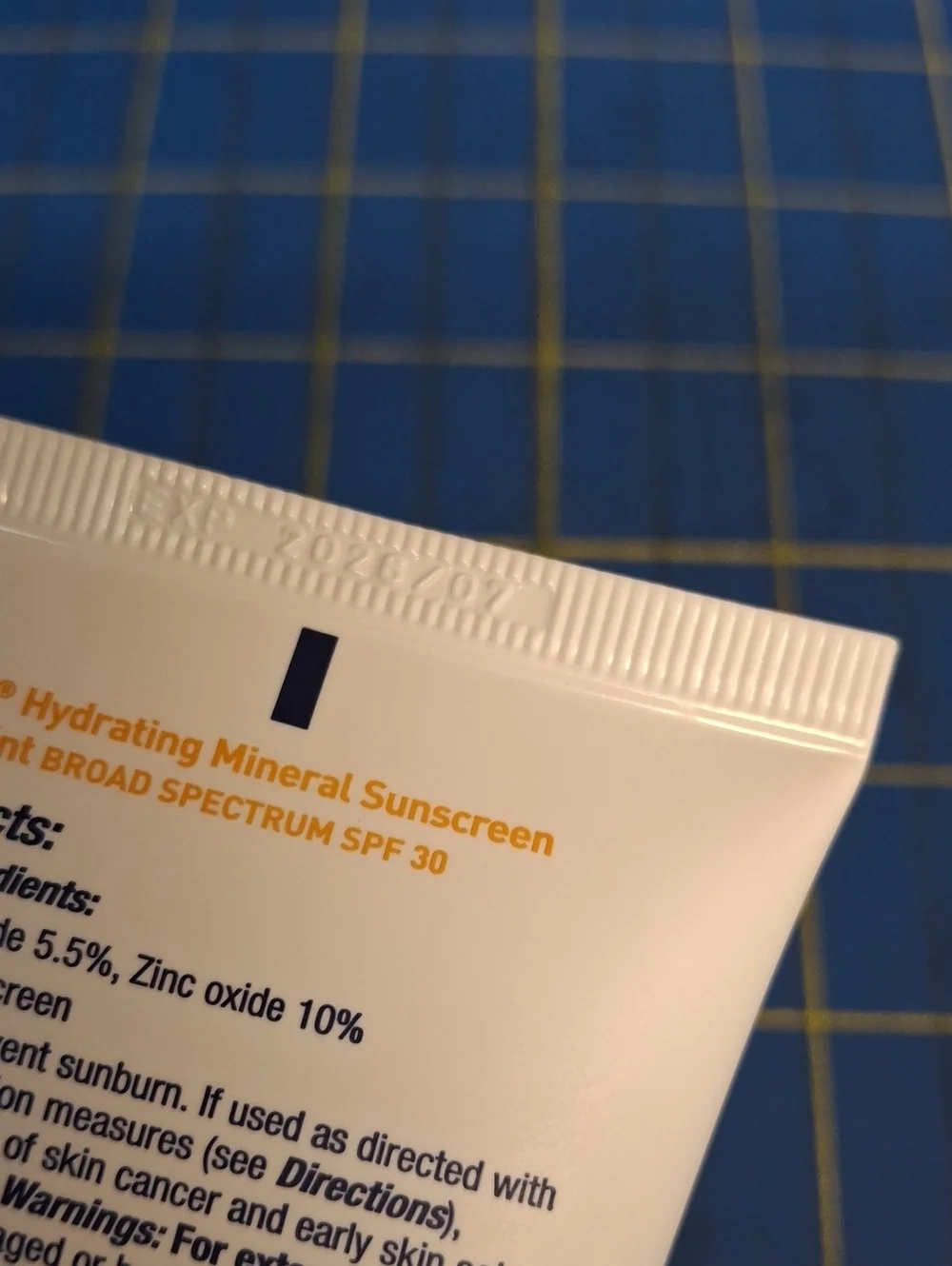 CeraVe Hydrating Mineral Sunscreen SPF 30 - 50ml New Tube